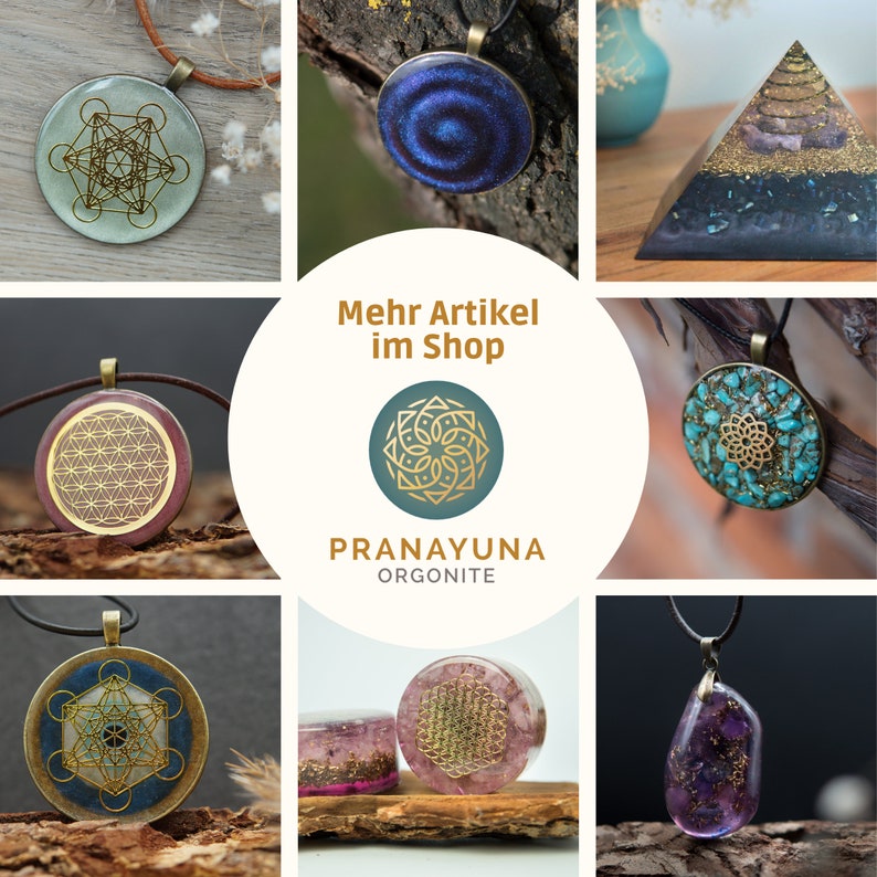 Blume des Lebens Orgonit – Energieanhänger Unisex – Spiritueller Talisman