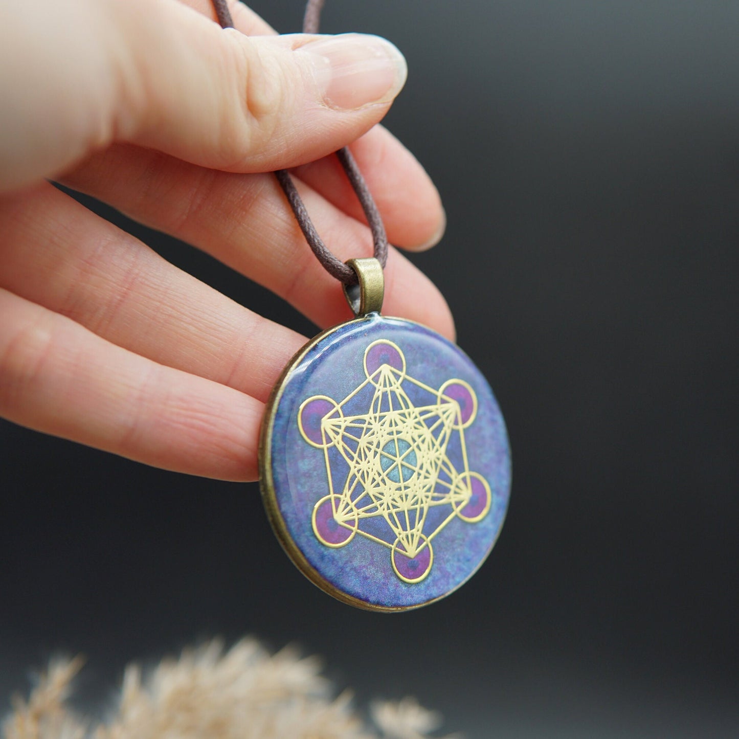 Metatron Orgonit Amulett – Spiritueller Schutz für Kronenchakra (Sahasrara)