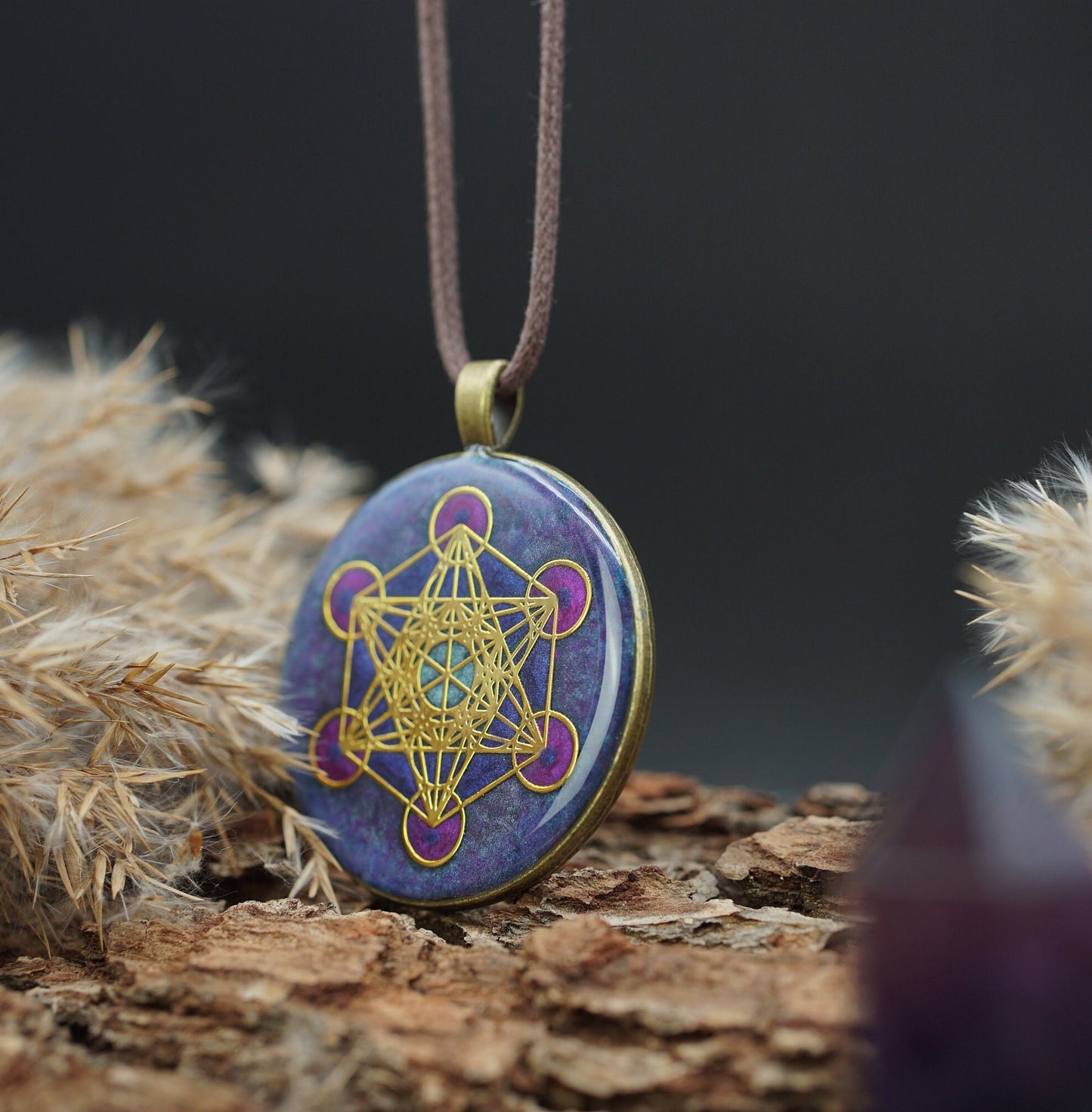 Metatron Orgonit Amulett – Spiritueller Schutz für Kronenchakra (Sahasrara)