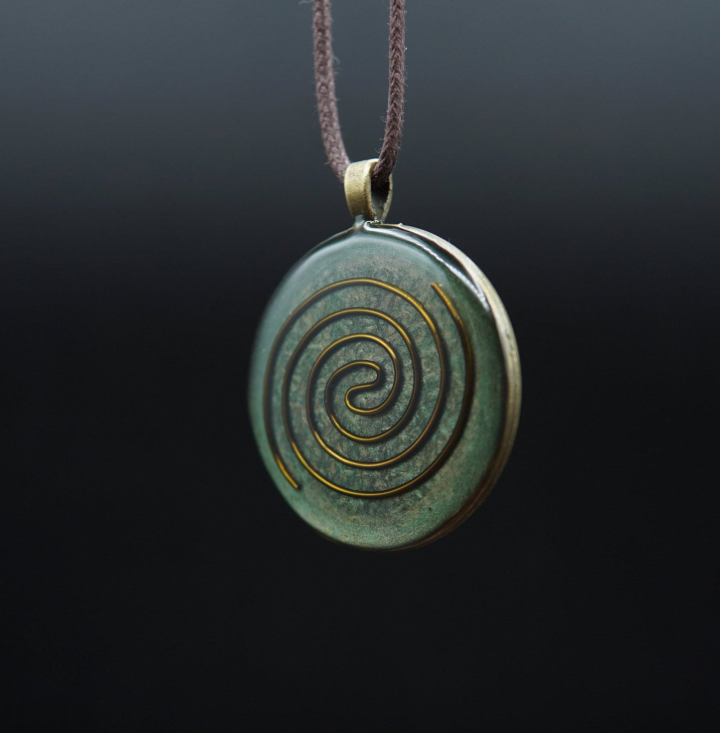 Kosmische Spirale Orgonit Amulett – Heilende Energie & Schutz mit Heiliger Geometrie