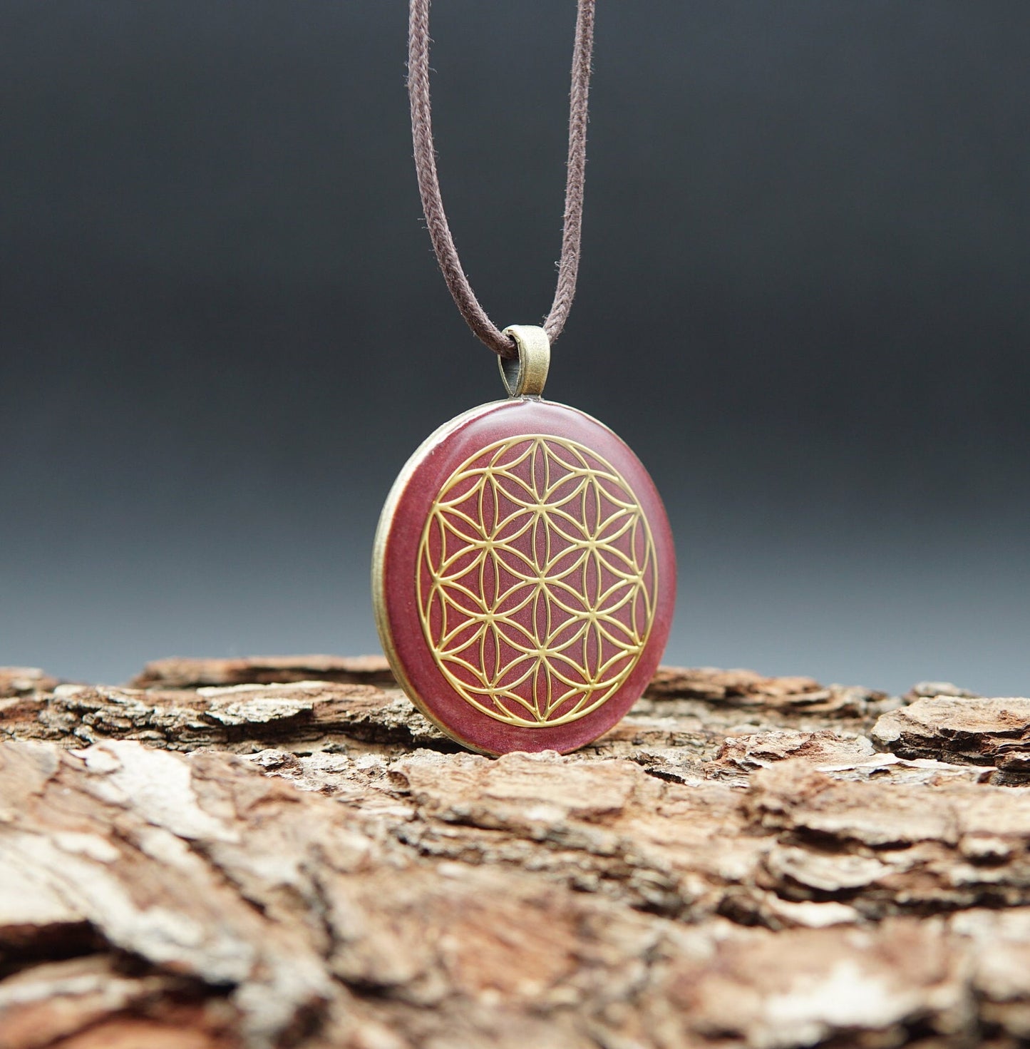 Flower of Life Orgonite – Muladhara Chakra Unisex Talisman Jewelry