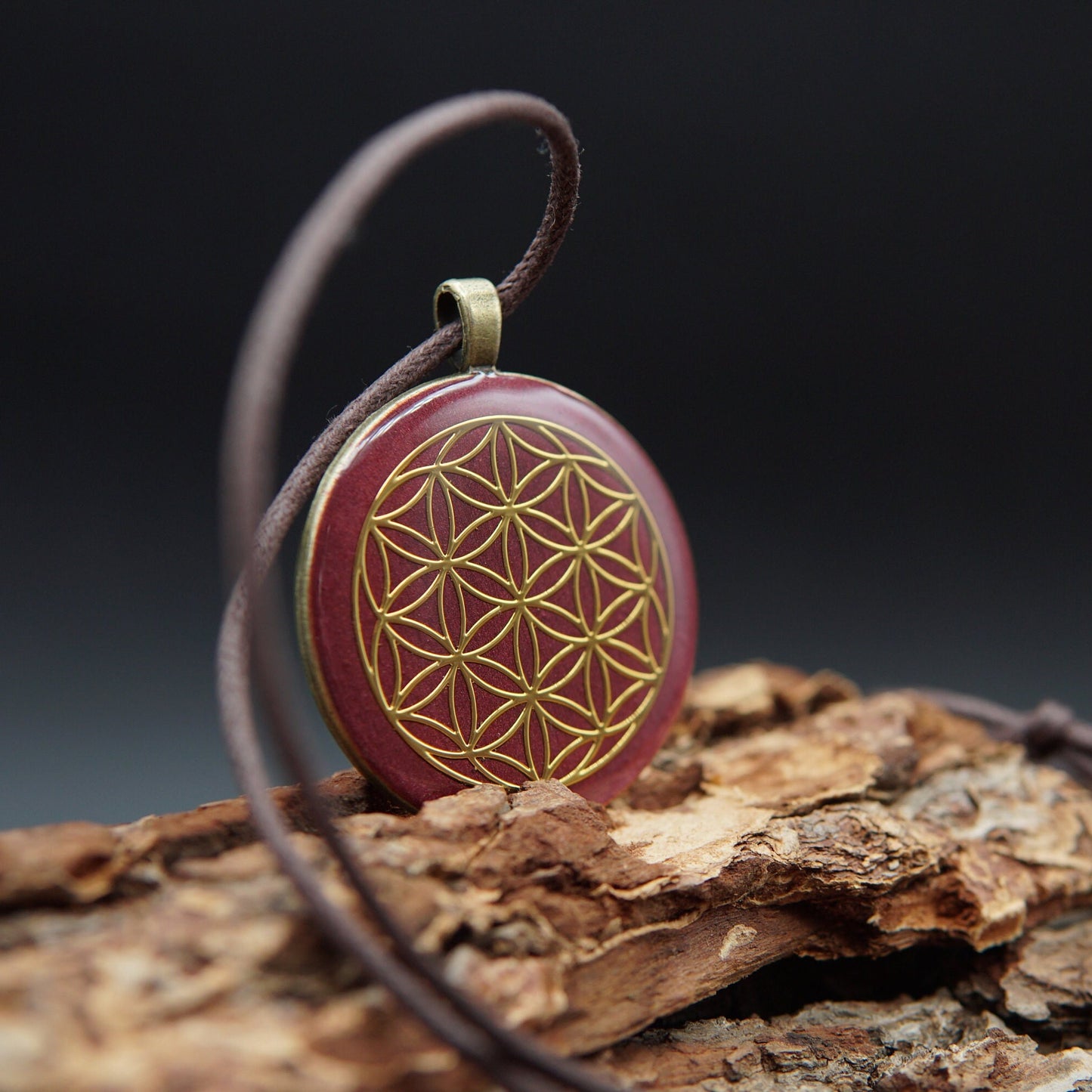 Flower of Life Orgonite – Muladhara Chakra Unisex Talisman Jewelry