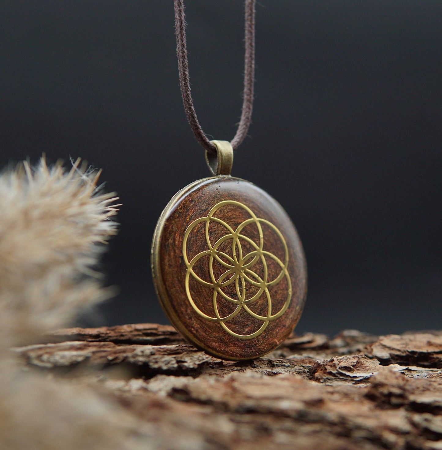Saat des Lebens Orgonit Amulett – Unisex Talisman für Harmonie & Einheit