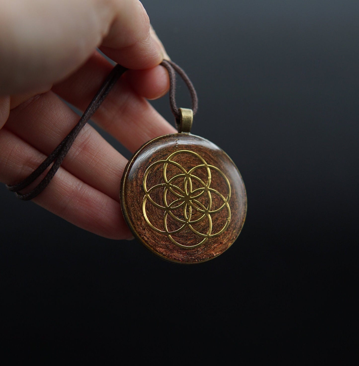 Saat des Lebens Orgonit Amulett – Unisex Talisman für Harmonie & Einheit