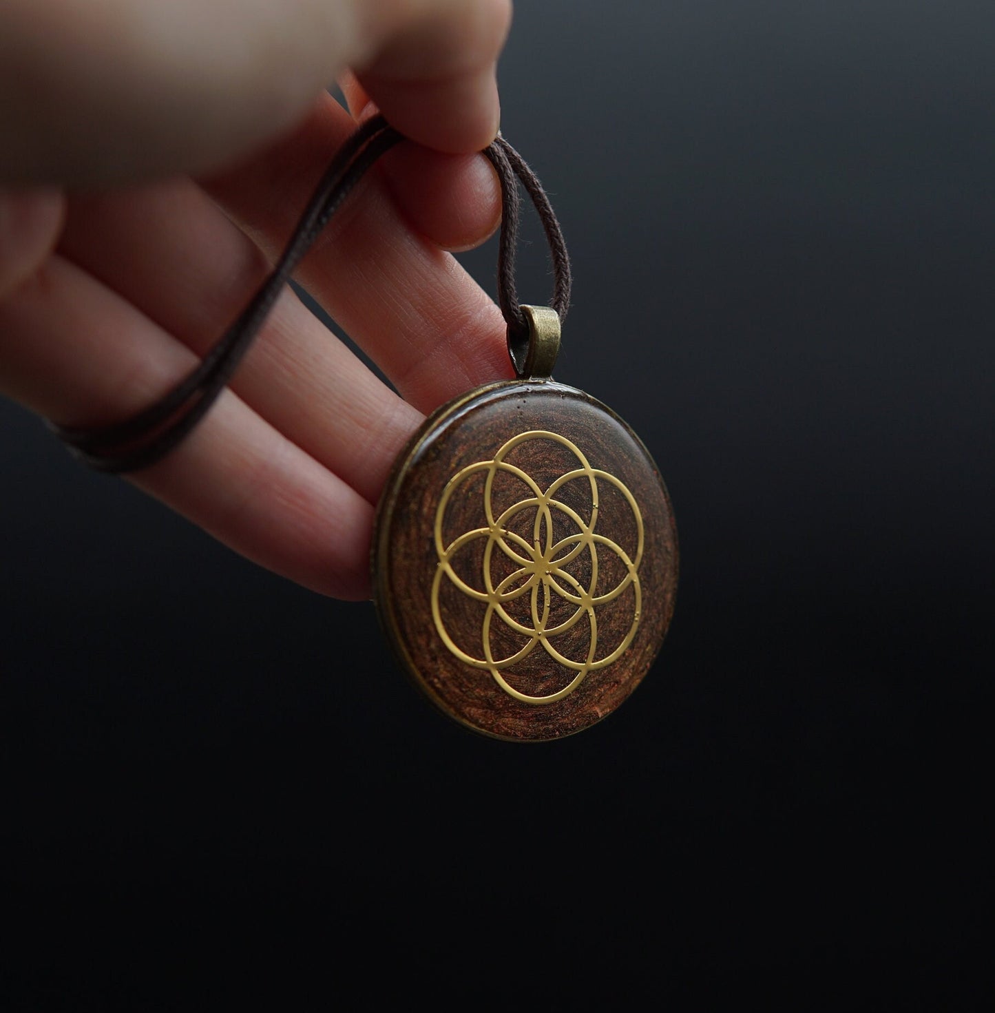 Saat des Lebens Orgonit Amulett – Unisex Talisman für Harmonie & Einheit