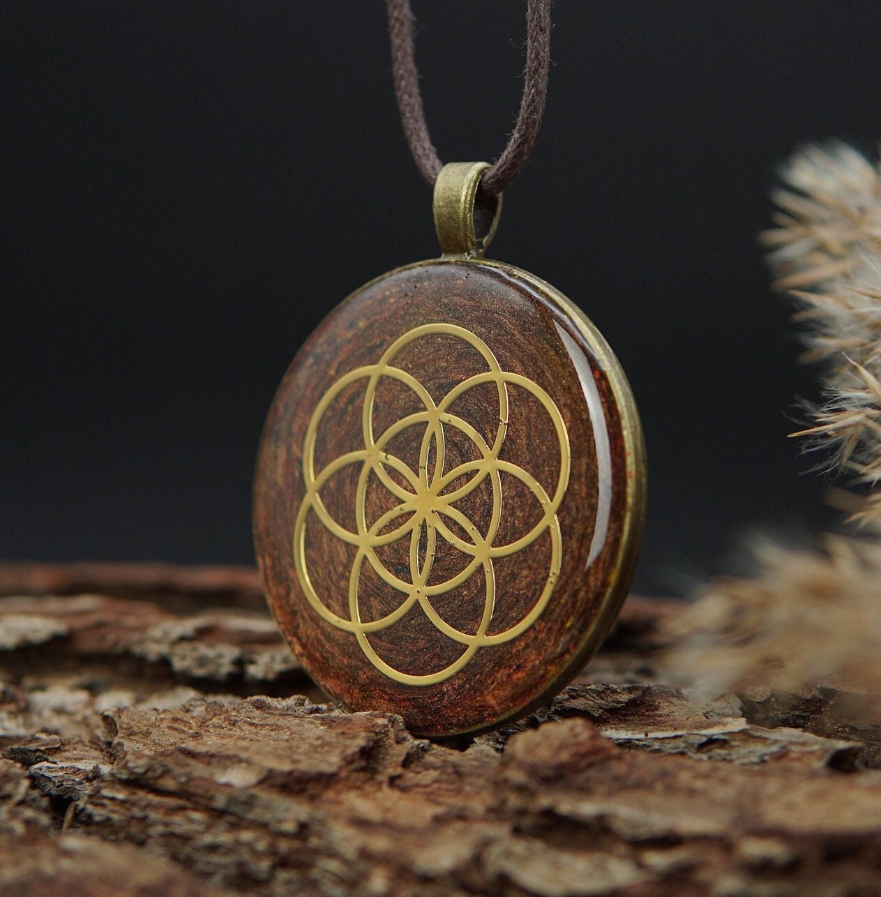 Saat des Lebens Orgonit Amulett – Unisex Talisman für Harmonie & Einheit