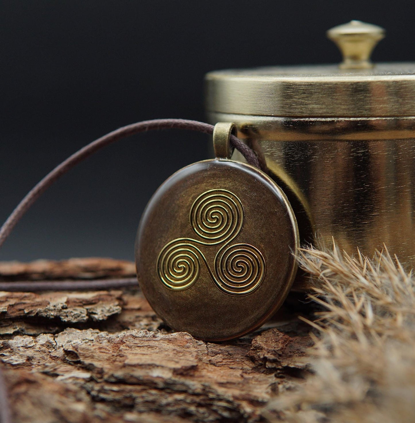Vishuddha Chakra Orgonit – Blume des Lebens Talisman für klare Kommunikation