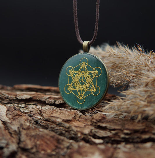Metatron Orgonite – Energy Pendant for Protection, Chakra Balancing & Clarity