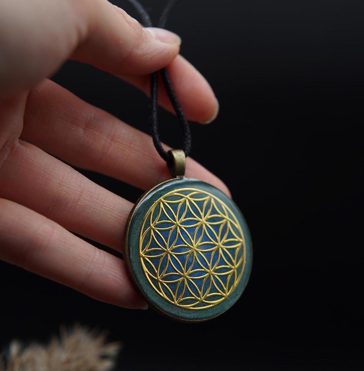 Orgonit Amulett – Blume des Lebens Energieanhänger – Spirituelles Unisex Geschenk