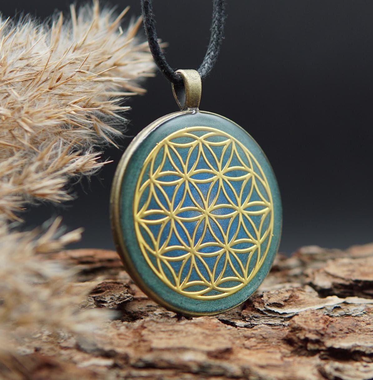 Orgonit Amulett – Blume des Lebens Energieanhänger – Spirituelles Unisex Geschenk
