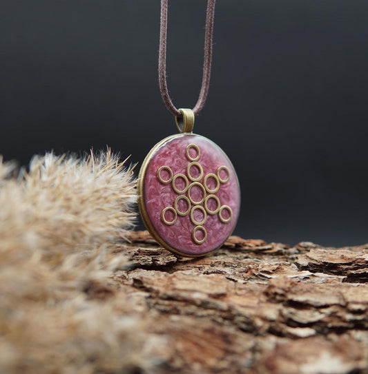 Fruit of Life Orgonite – Energy Pendant for Intuition, Protection & Inner Harmony