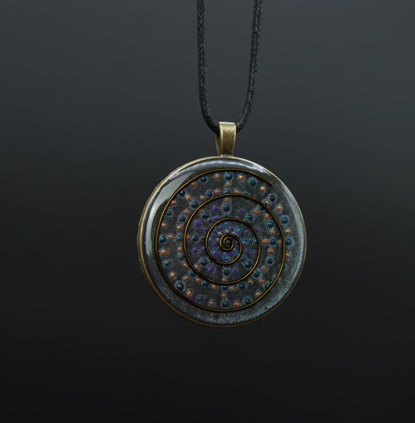 Cosmic Spiral Orgonite – Jewelry for Nature Connection & Balance