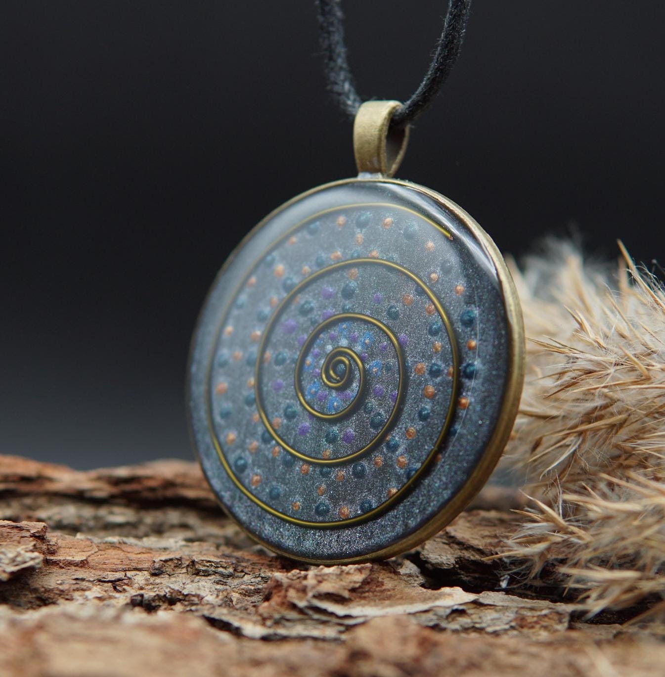 Cosmic Spiral Orgonite – Jewelry for Nature Connection & Balance