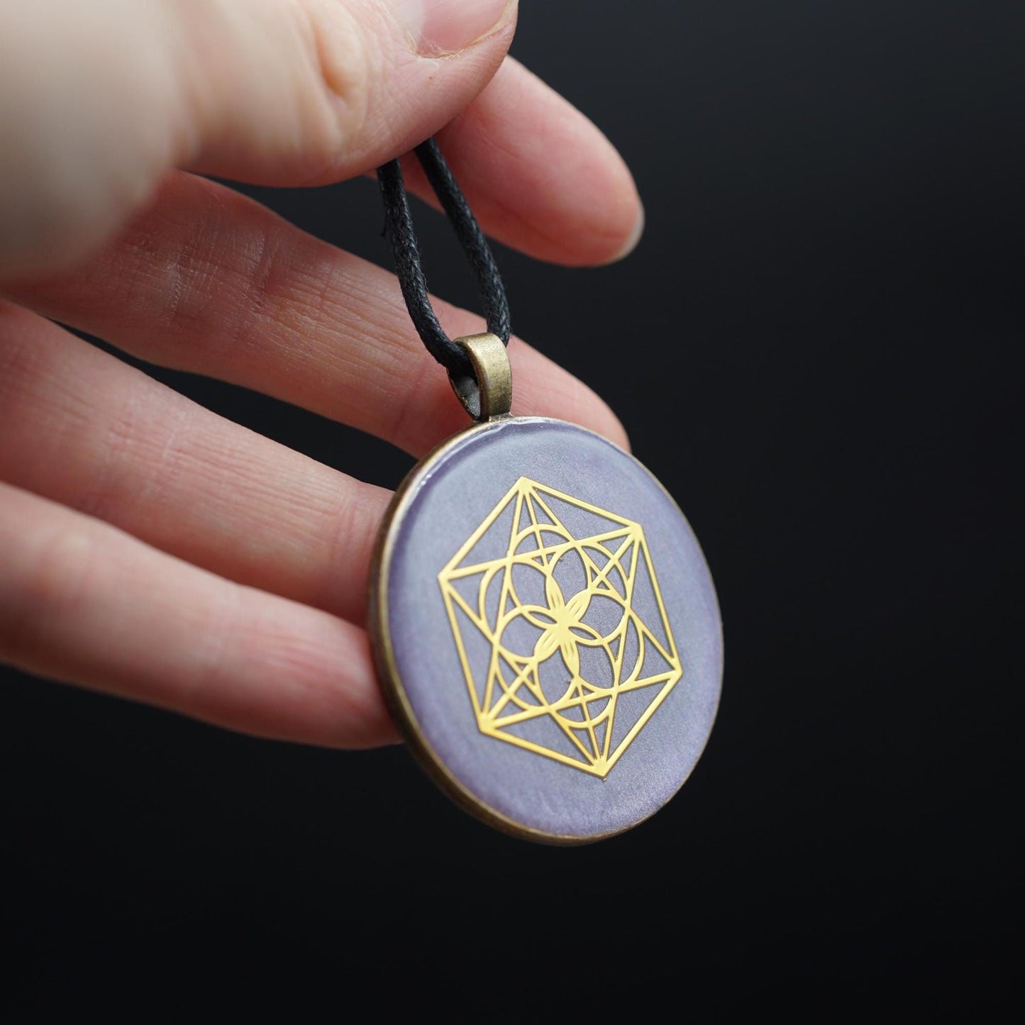 Saat des Lebens Amulett – Orgonit Energieanhänger für Ausgleich & Einheit