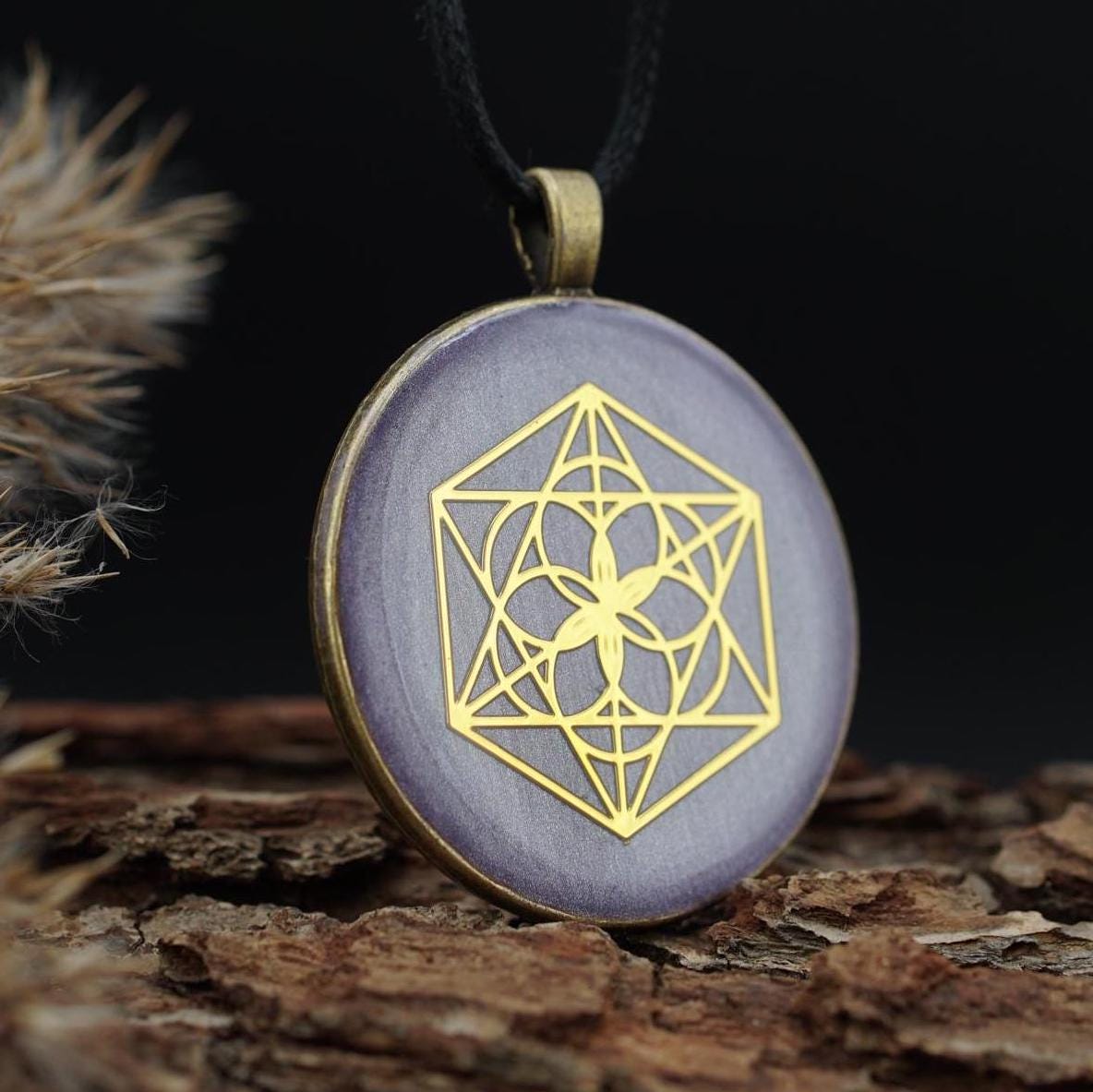 Saat des Lebens Amulett – Orgonit Energieanhänger für Ausgleich & Einheit