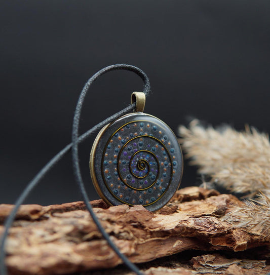 Cosmic Spiral Orgonite – Jewelry for Nature Connection & Balance