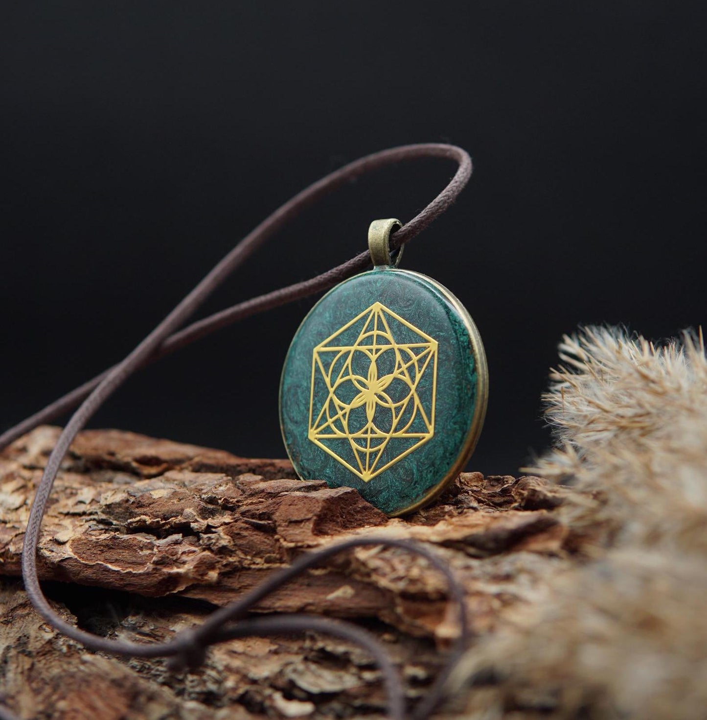 Saat des Lebens Orgonit – Harmonie & Einheit Energieanhänger – Unisex Geschenk