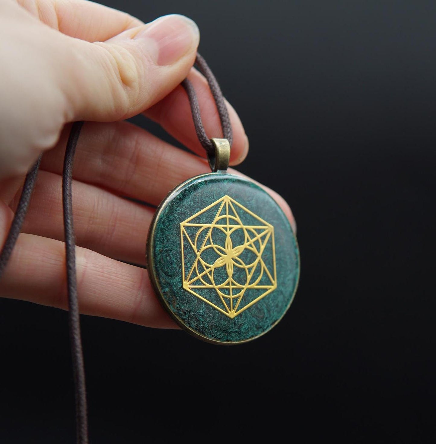 Saat des Lebens Orgonit – Harmonie & Einheit Energieanhänger – Unisex Geschenk