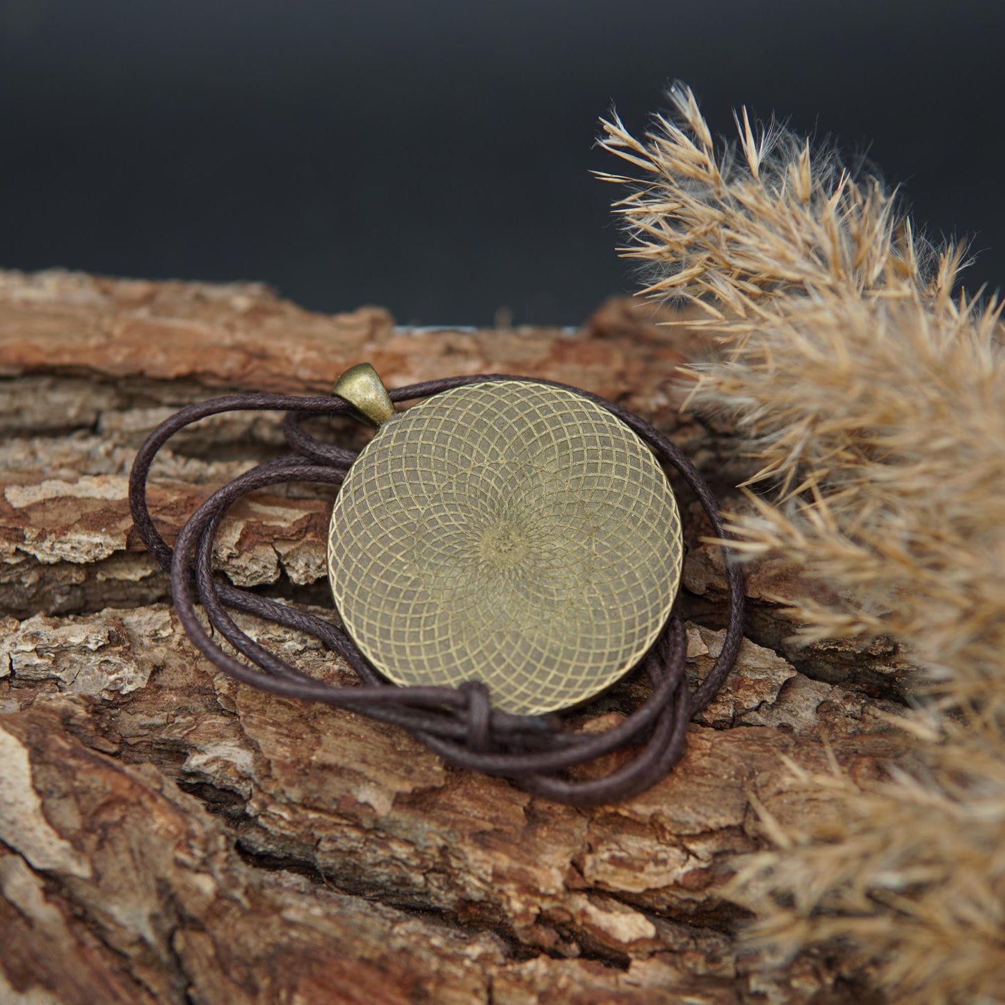 Chakra Symbol Orgonite Pendant – Crown Chakra Sahasrara Gift Unisex
