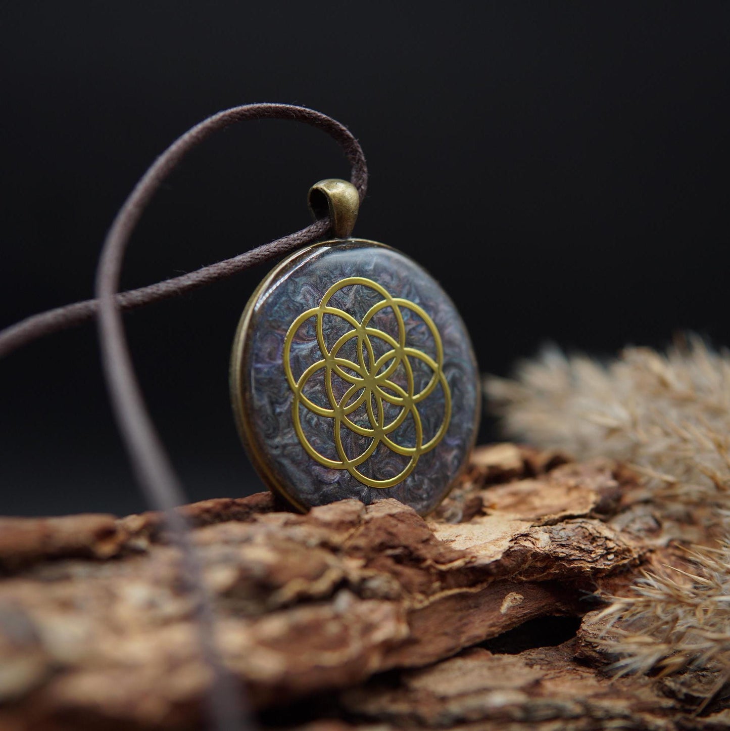 Orgonit Amulett – Saat des Lebens – Energieanhänger für Harmonie & Einheit