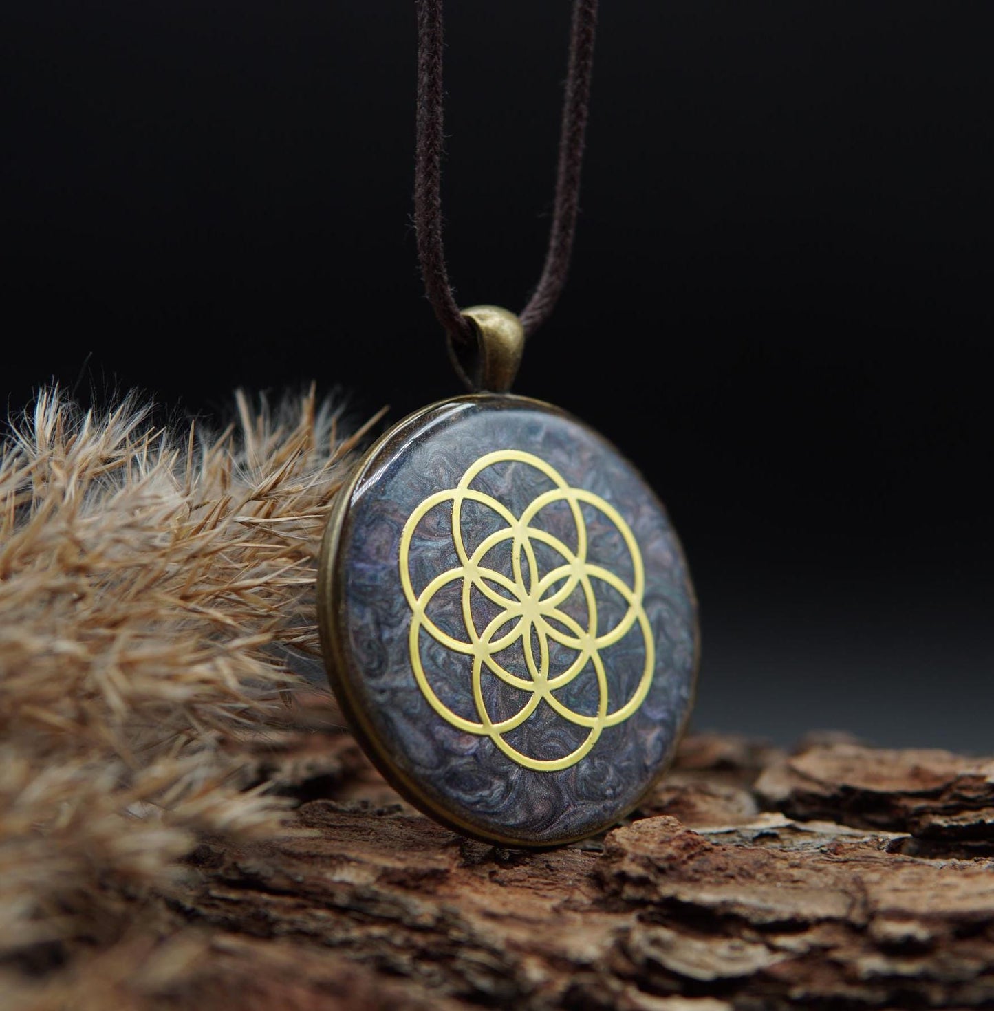 Orgonit Amulett – Saat des Lebens – Energieanhänger für Harmonie & Einheit
