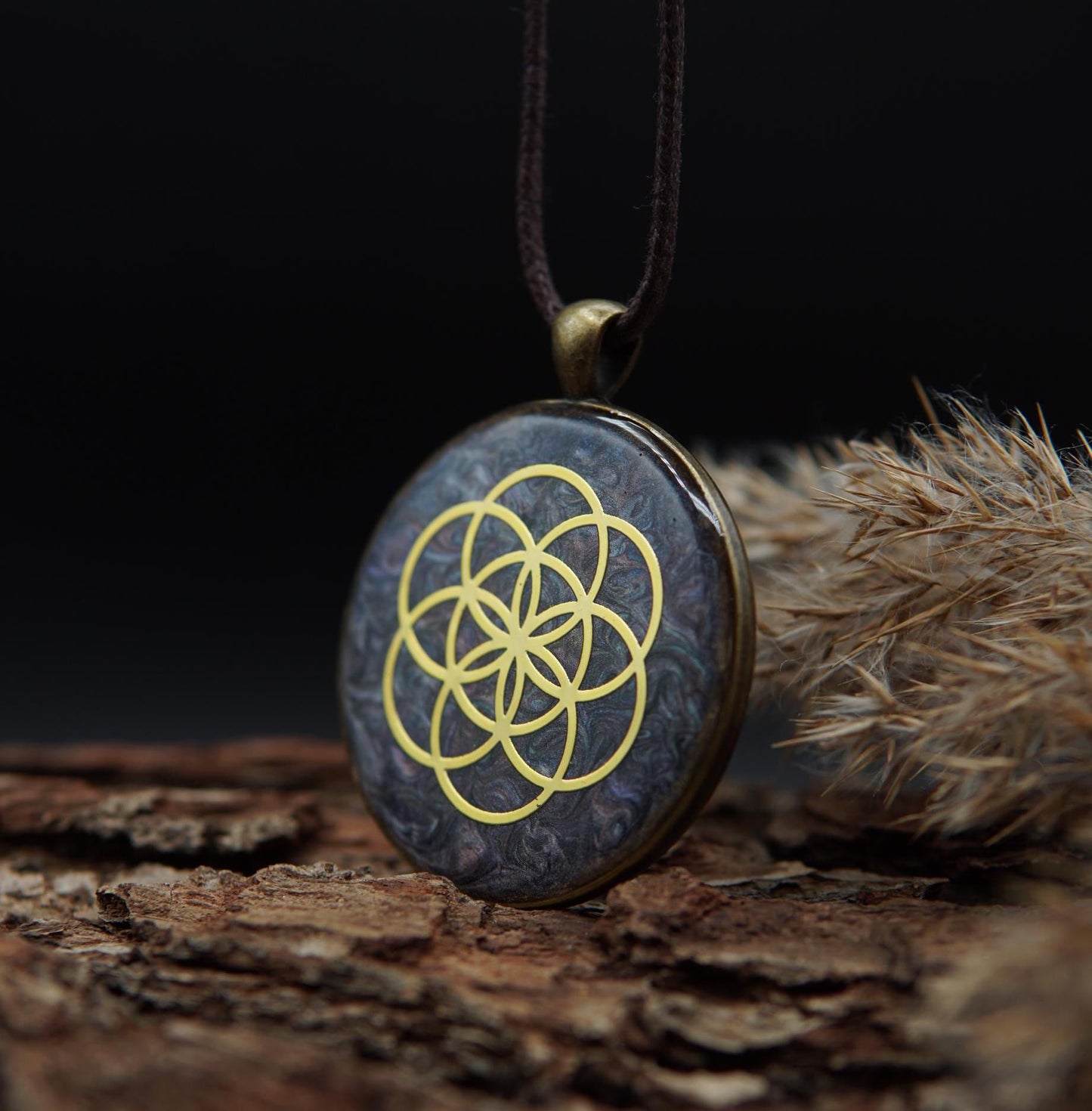 Orgonit Amulett – Saat des Lebens – Energieanhänger für Harmonie & Einheit
