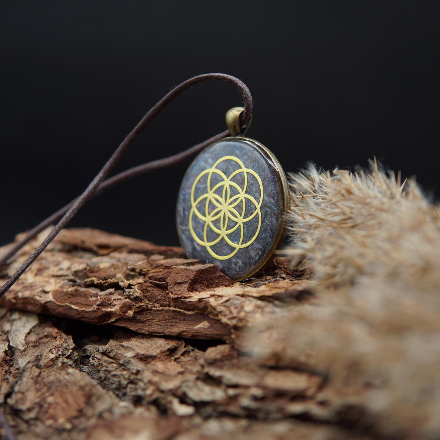 Orgonit Amulett – Saat des Lebens – Energieanhänger für Harmonie & Einheit