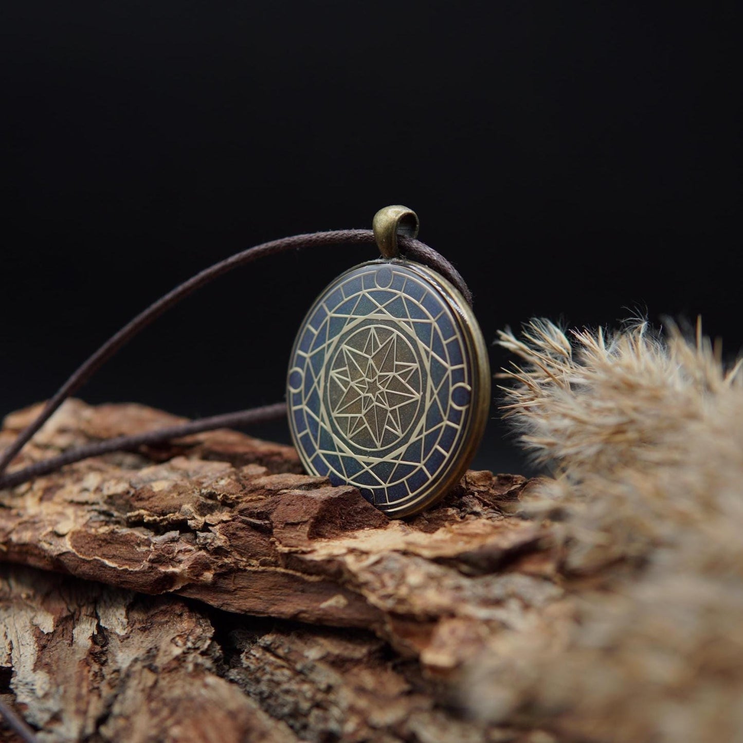 Orgonit Amulett Sternenquelle – Heiliger Geometrie Schutz & Energie Talisman