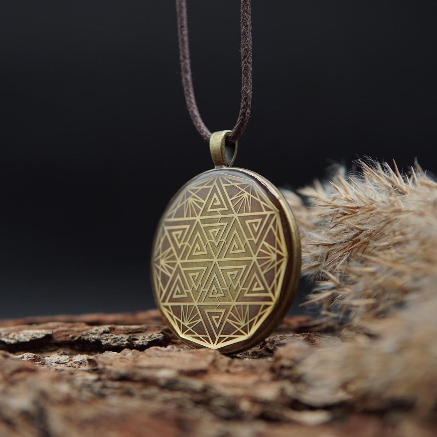 Hexagram Orgonit Amulett – Schutz & Feng Shui Energieanhänger