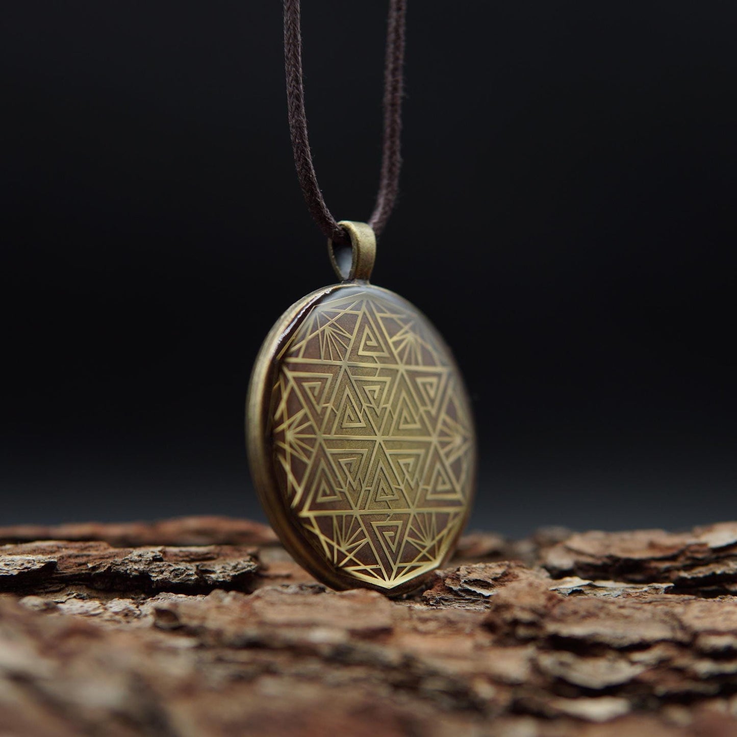 Hexagram Orgonit Amulett – Schutz & Feng Shui Energieanhänger
