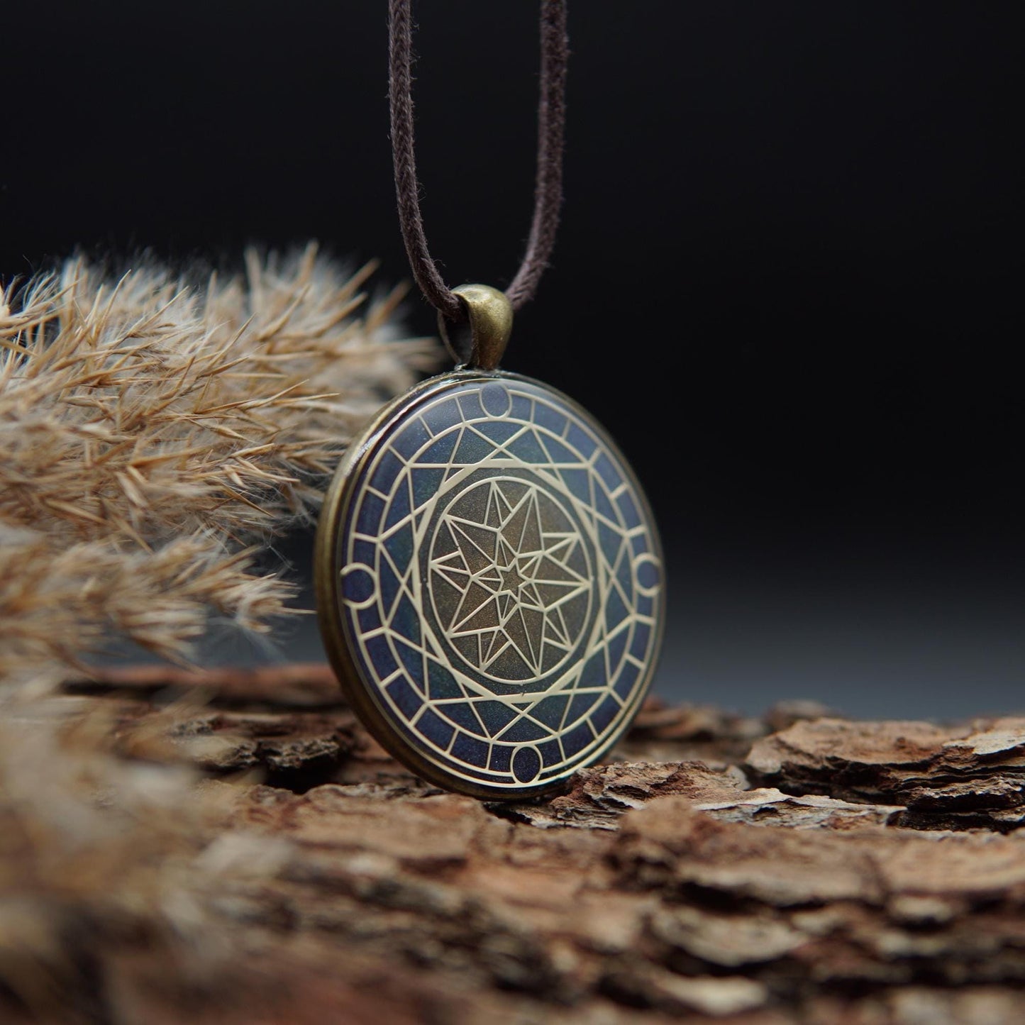 Orgonit Amulett Sternenquelle – Heiliger Geometrie Schutz & Energie Talisman