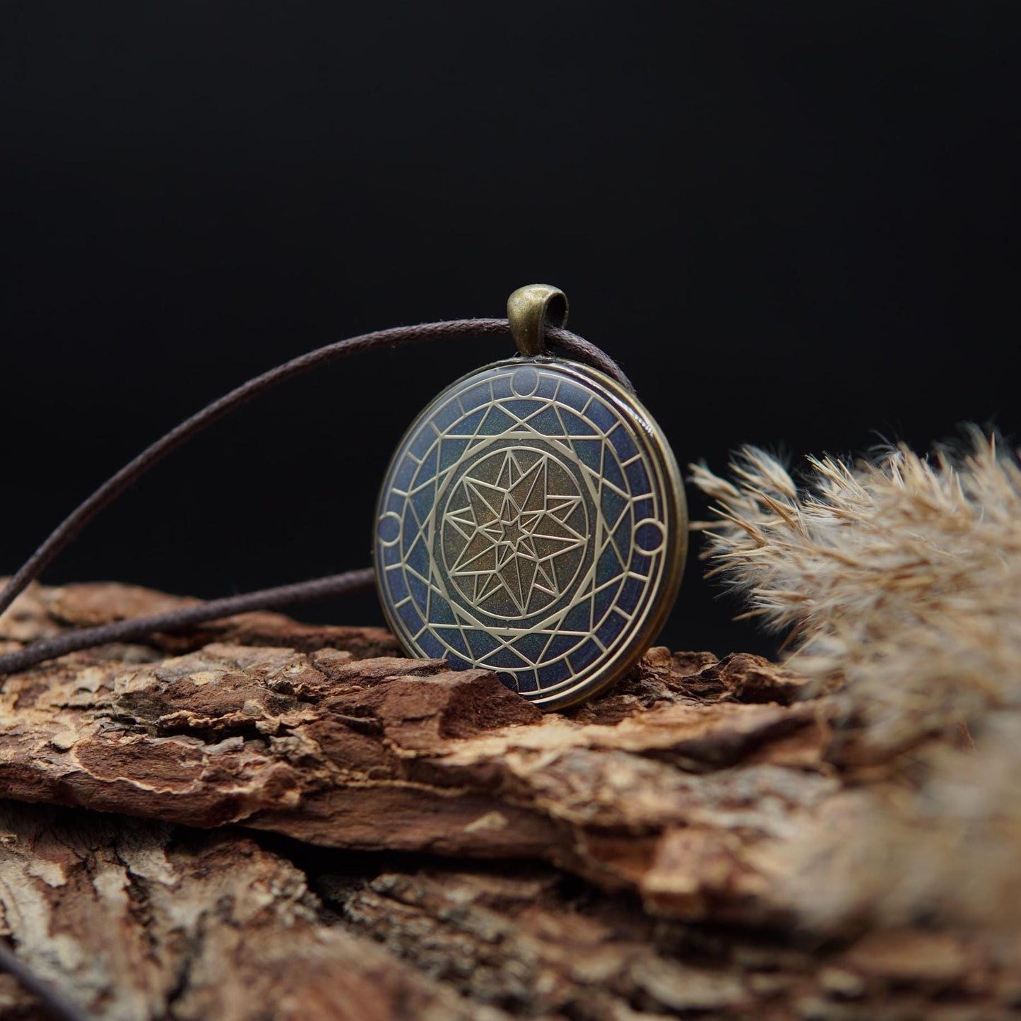Orgonit Amulett Sternenquelle – Heiliger Geometrie Schutz & Energie Talisman