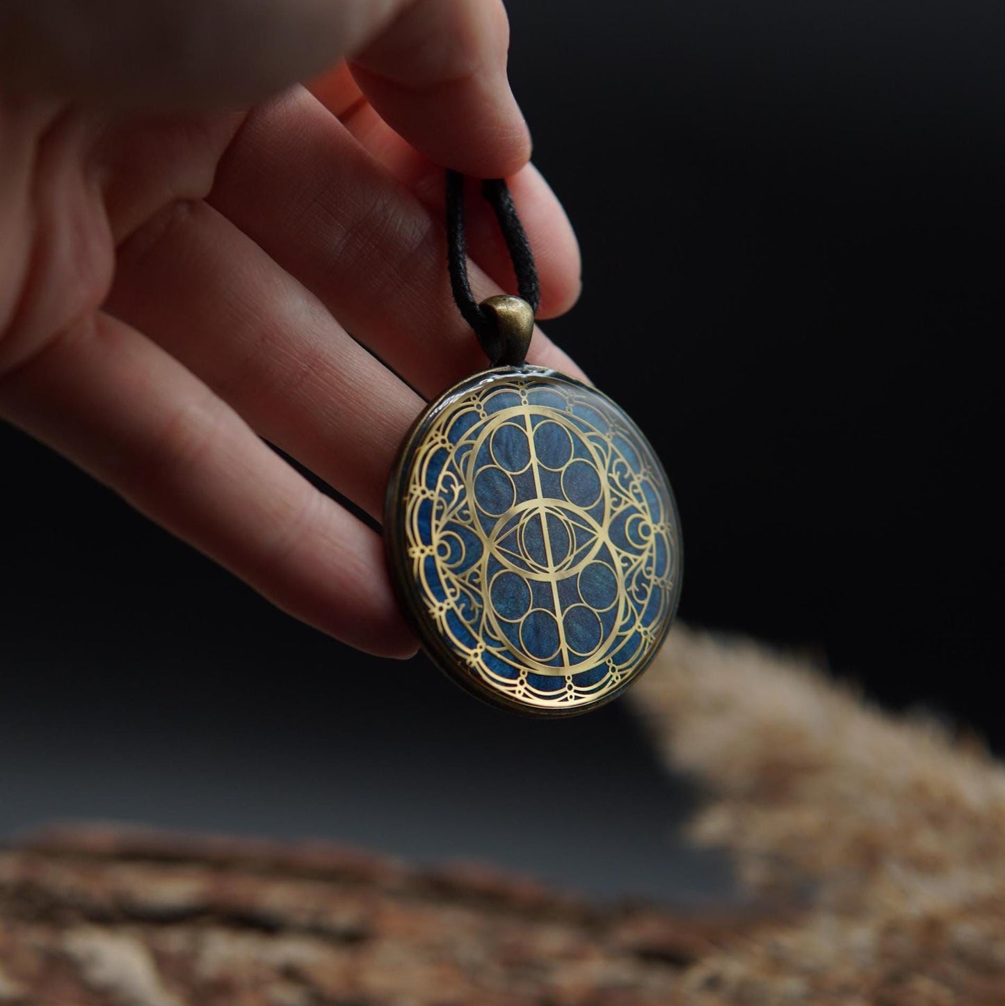 Orgonit Amulett – Schutzamulett mit heiliger Geometrie & Edelsteinen