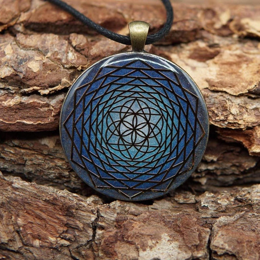 Energy amulet made of orgonite – handmade unique piece with strong protective effect