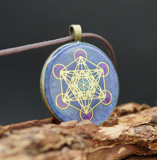 Metatron Orgonit Amulett – Spiritueller Schutz für Kronenchakra (Sahasrara)