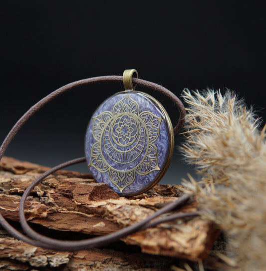 Chakra Mandala Orgonit Amulett – Kreativität & Spiritualität Energie Talisman Svadhishthana