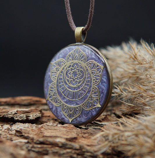 Chakra Mandala Orgonit Amulett – Kreativität & Spiritualität Energie Talisman Svadhishthana