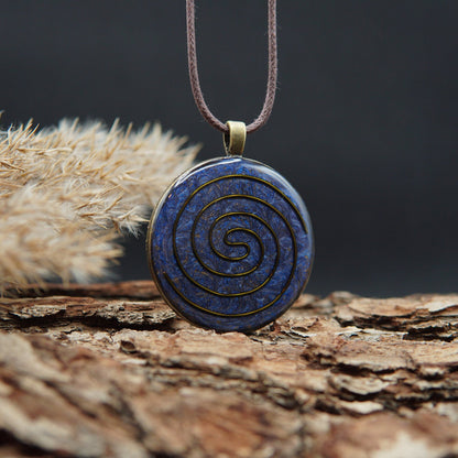 Kosmische Spirale Orgonit – Ajna Chakra Amulett für Intuition, Schutz & Harmonie