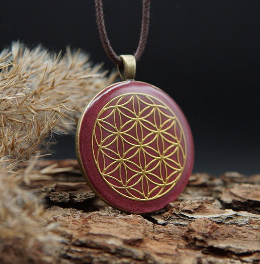 Blume des Lebens Orgonit – Muladhara Chakra Unisex Talisman Schmuck