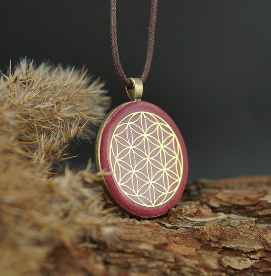Blume des Lebens Orgonit – Muladhara Chakra Unisex Talisman Schmuck