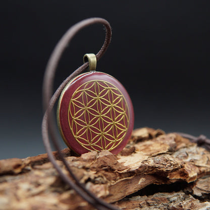 Flower of Life Orgonite – Muladhara Chakra Unisex Talisman Jewelry