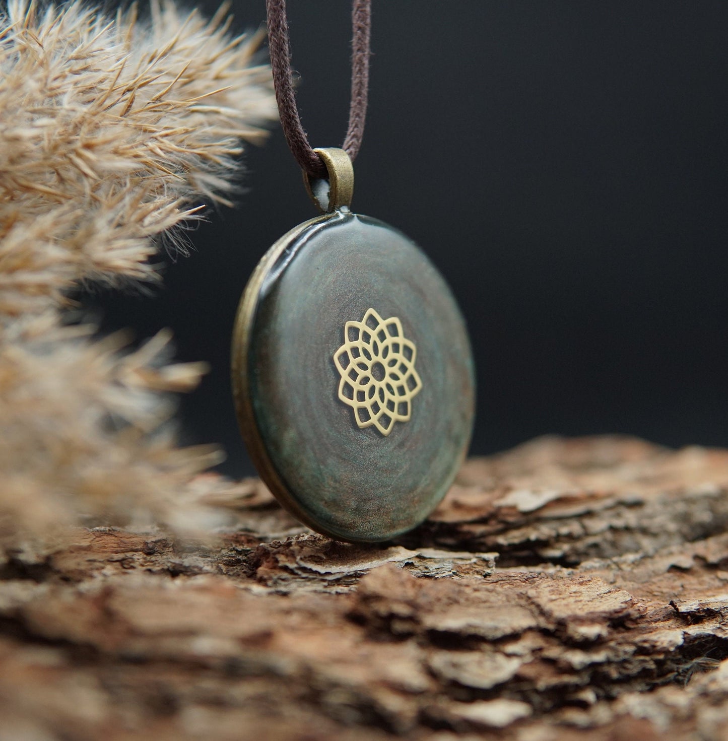 Orgonit Amulett Mandala – Heilige Geometrie Talisman für Schutz & Spiritualität