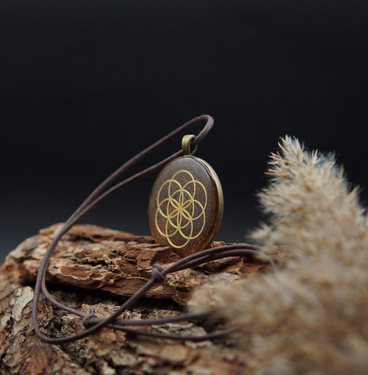 Saat des Lebens Orgonit Amulett – Unisex Talisman für Harmonie & Einheit