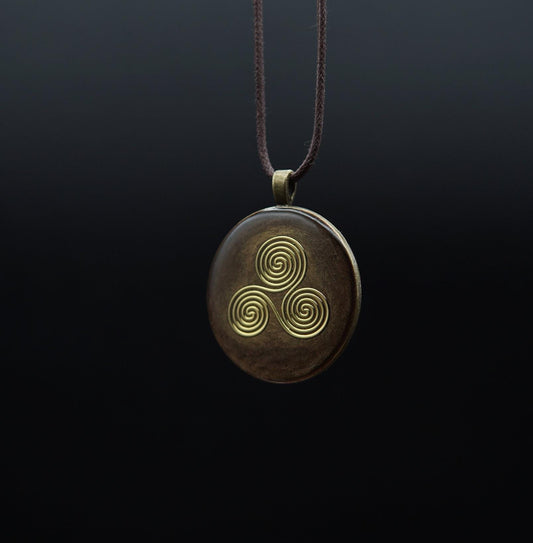 Vishuddha Chakra Orgonit – Blume des Lebens Talisman für klare Kommunikation