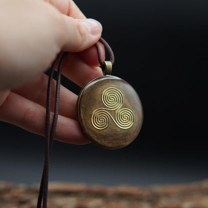 Vishuddha Chakra Orgonit – Blume des Lebens Talisman für klare Kommunikation