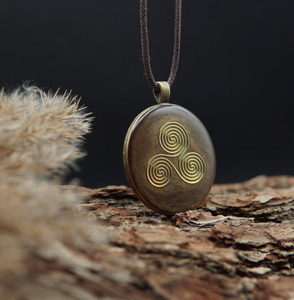 Vishuddha Chakra Orgonit – Blume des Lebens Talisman für klare Kommunikation