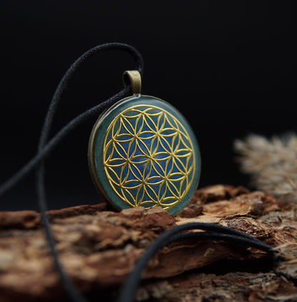 Orgonit Amulett – Blume des Lebens Energieanhänger – Spirituelles Unisex Geschenk