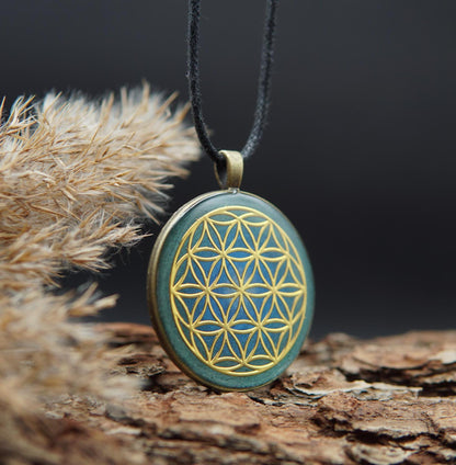 Orgonit Amulett – Blume des Lebens Energieanhänger – Spirituelles Unisex Geschenk