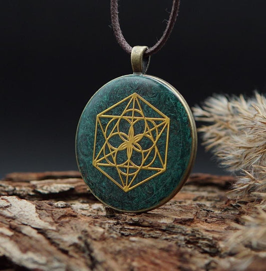 Saat des Lebens Orgonit – Harmonie & Einheit Energieanhänger – Unisex Geschenk