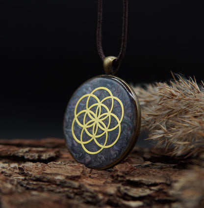 Orgonit Amulett – Saat des Lebens – Energieanhänger für Harmonie & Einheit
